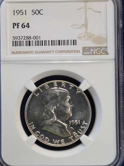 1951 50 C NGC PF 64