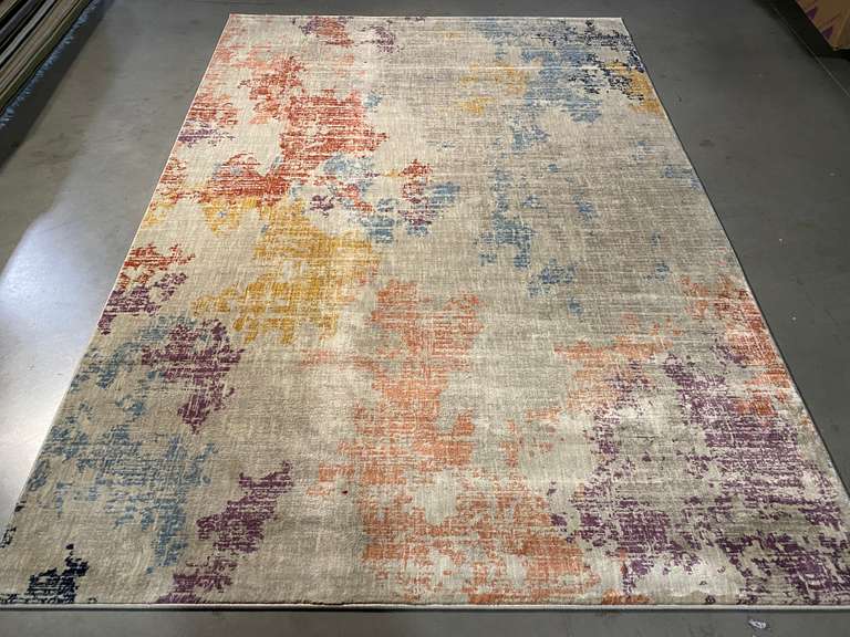 COLORFUL ART DECO  RUG 7x10