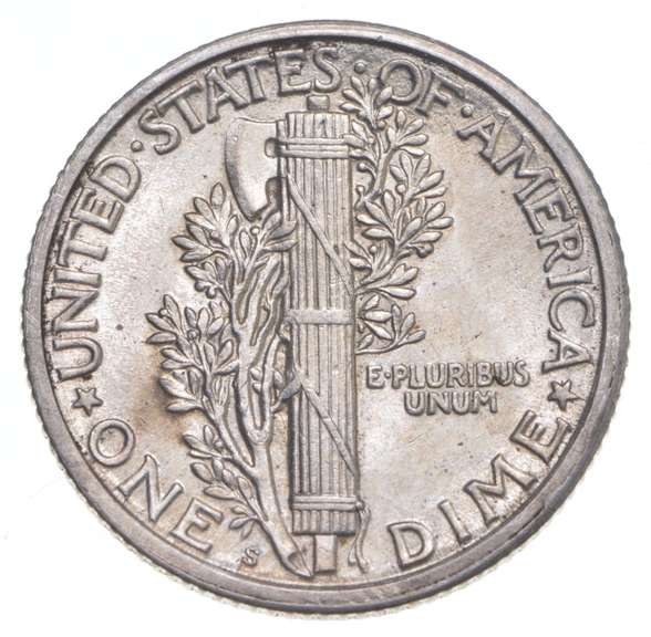 1917-S Mercury Dime