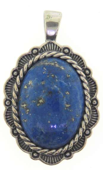 Sterling Silver Lapis Pendant