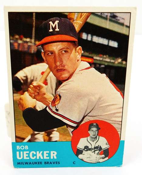 1963 Bob Vecker, Braves Baseball Card