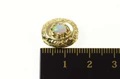 14K Yellow Gold Victorian Natural Opal Slide Bracelet Charm/Pendant