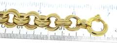 Fancy Yellow Gold Textured Anchor Link Bracelet
