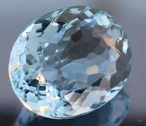 Designer 24.85ct aqua blue Hydrothermal Quartz