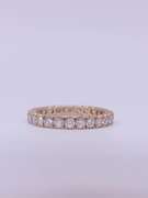 14kt Gold CZ Eternity Band Ring