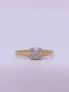 Vintage 14kt Gold Diamond Solitaire Ring