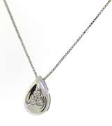 Stunning 14kt WG Diamond Tear Drop Pendant on Chain