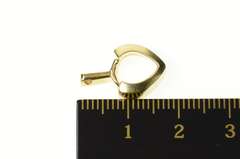 14K Yellow Gold Geometric Chevron Wishbone Simple Pendant