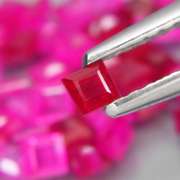 Premium 3.30ct 45 piece princess cut Ruby set