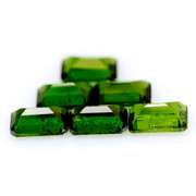 Steller 3.33ct 6 piece set of top color Chrome Diopside