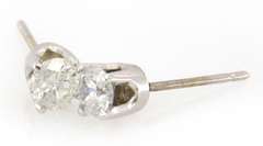 Elegant 14kt YG Diamond Stud Earrings