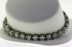 Sterling Silver Round Crystal tennis Bracelet