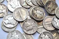 50 Assorted Mercury Dimes