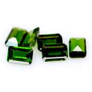 Steller 3.33ct 6 piece set of top color Chrome Diopside