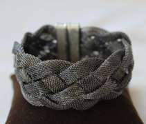 An Eye Catching Dark Gray Color Mesh Bracelet