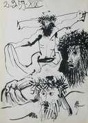 Vintage Pablo Picasso Lithograph Circa 1961