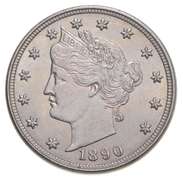 1890 Liberty V Nickel