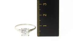 14K White Gold Classic Round Solitaire Travel Engagement Ring