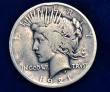 1921 Peace Dollar Circulated
