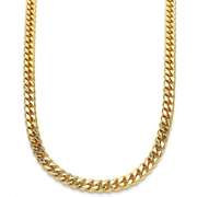 18kt Gold Plated Miami Cuban Chain Necklace- 24 inches