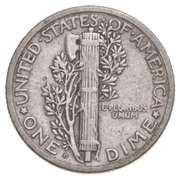 1924-D Mercury Silver Dime