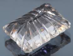 All natural! Gem grade! 43.84ct fancy emerald cut Quartz