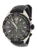 Tag Heuer Formula Chronograph Black Rubber Band Watch