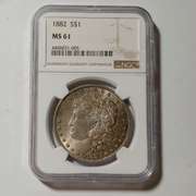1882 NGC MS 61 Morgan Dollar