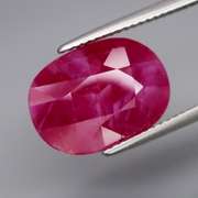Huge! Unheated! 9.04ct violet red Winza Ruby