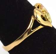 Precious Heart Ring in 3-Tone Gold