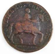 Rare 1791 Great Britain Hull Half Penny