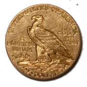 1927 Unc US  Indian $2 1/2 Gold Quarter Eagle