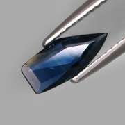Unheated .87ct unique blade cut Sapphire