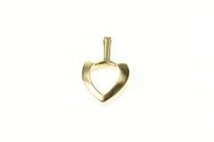 14K Yellow Gold Geometric Chevron Wishbone Simple Pendant
