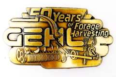 Vintage Gehl Forage Harvesting Belt Buckle w/Box