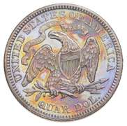 1875 Seated Liberty Quarter