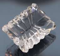 All natural! Gem grade! 43.84ct fancy emerald cut Quartz