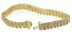 Favorite Yellow Gold Diamond S Link Bracelet