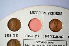 Antique Lincoln Cent Album 1909-1929