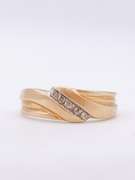 Gent's 14kt Gold & Diamond Wedding Band Ring