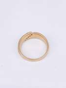 Gent's 14kt Gold & Diamond Wedding Band Ring