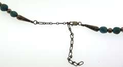 Sterling Silver Turquoise and Silver Beaded Necklace