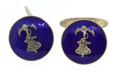 Sterling Silver Cufflinks and Tie Pin