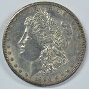 Near Mint 1884-CC Morgan Silver Dollar. Full strike