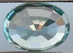 Glittering 2.51ct 6x8mm diamond luster blue Zircon