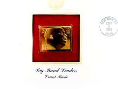 4 Big Band Leaders 1996 1st Day Issues & 22KT Stamps