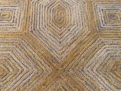 CARVED MODERN WOOL RUG 5x8