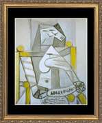 Pablo Picasso, Seated Woman With Spellingbook
