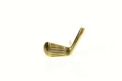14K Yellow Gold Golf Club Head Golfer Lapek Pin/Brooch