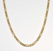 Sturdy 14k Figaro Style Necklace